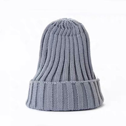 New Beanies Women Solid Knitted Warm Soft Trendy Hats