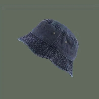 Bucket Hat Retro Washed Denim Fisherman Hat