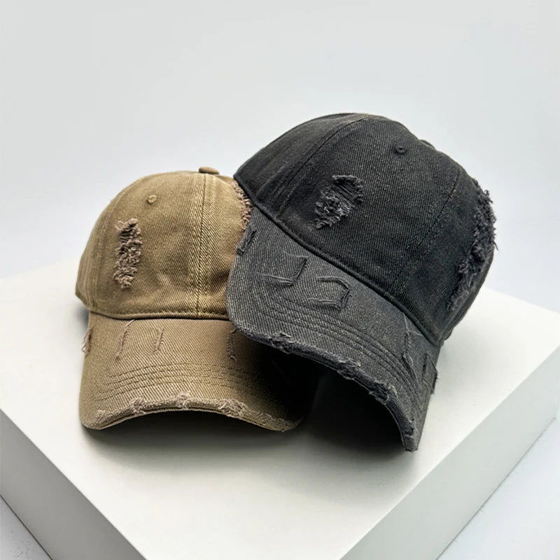New Unisex Korean Solid Retro Baseball Hats
