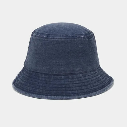 Kids Baby Washed Denim Cotton Bucket Hat Boy Girls Caps