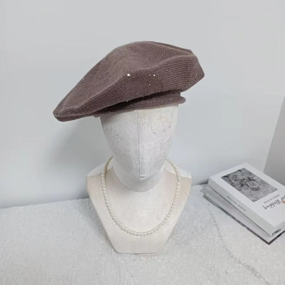 Ladies' New Spring And Summer Sweet Thin Breathable Solid Color Beret