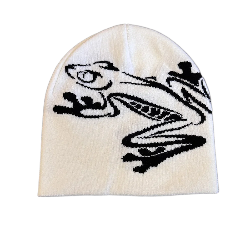 High Quality Frog Knit Hat Keep Warm Ear Protection Winter Autumn Hats
