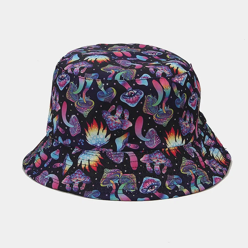 Colorful Print Bucket Hat Panama For Women And Men