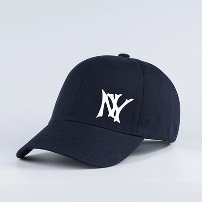 NY Letter Print Soft-Peak Baseball Cap