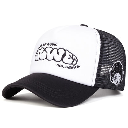 Unisex Everyone Is Goin Embroidery Baseball Net Caps Spring and Summer