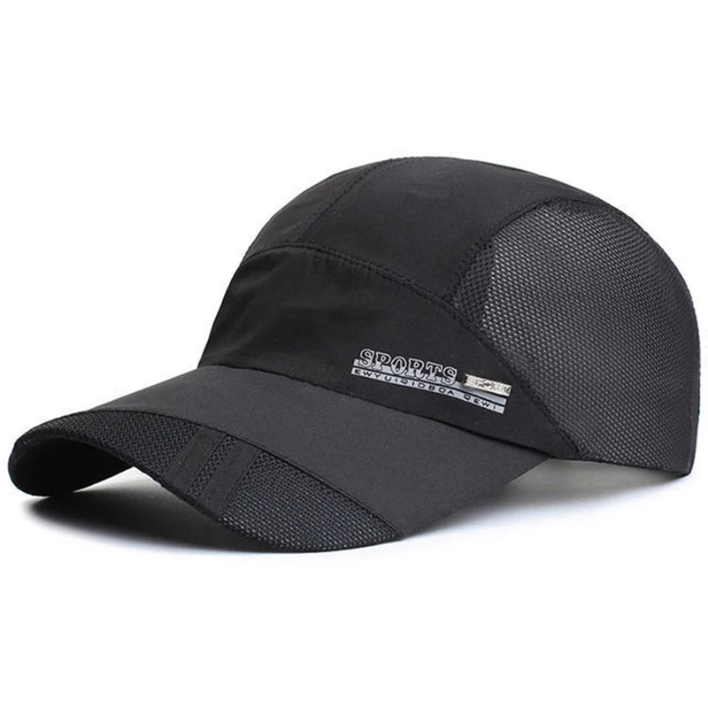 Quick Dry Men Baseball Cap For Sports Cool Mesh Summer Women Sun Hat