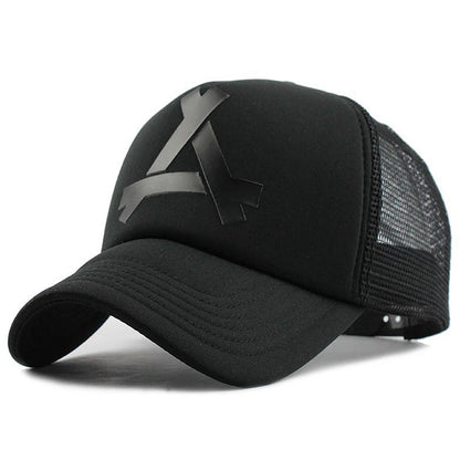 Simple and Creative Baseball Hat A Printed Mesh Hat