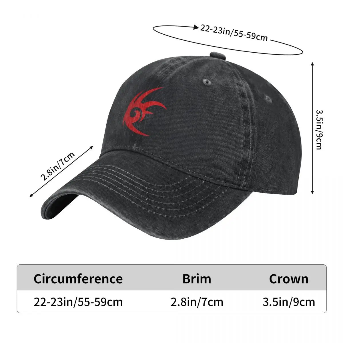 Hedgehog Shadow Baseball Caps Fashion Distressed Denim Cartoon