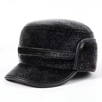 New Warm Lei Feng Hat Imitation Mink Windproof Ear Protection Hat