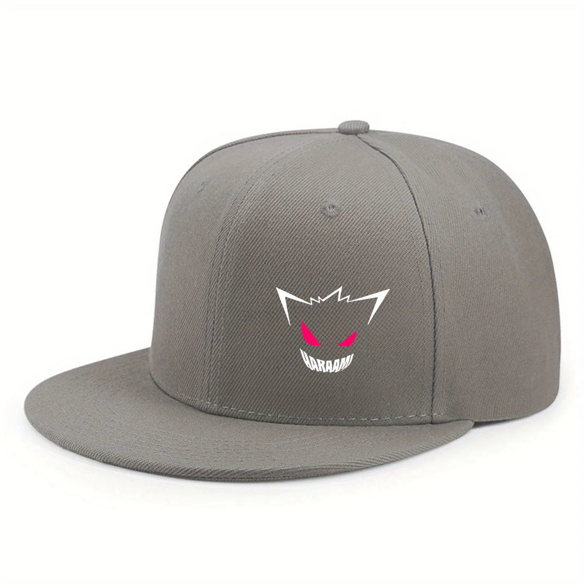 New Cute Expression Printed Flat brim Baseball Cap Outdoor Sports Event Casual Cap Hip Hop Street
