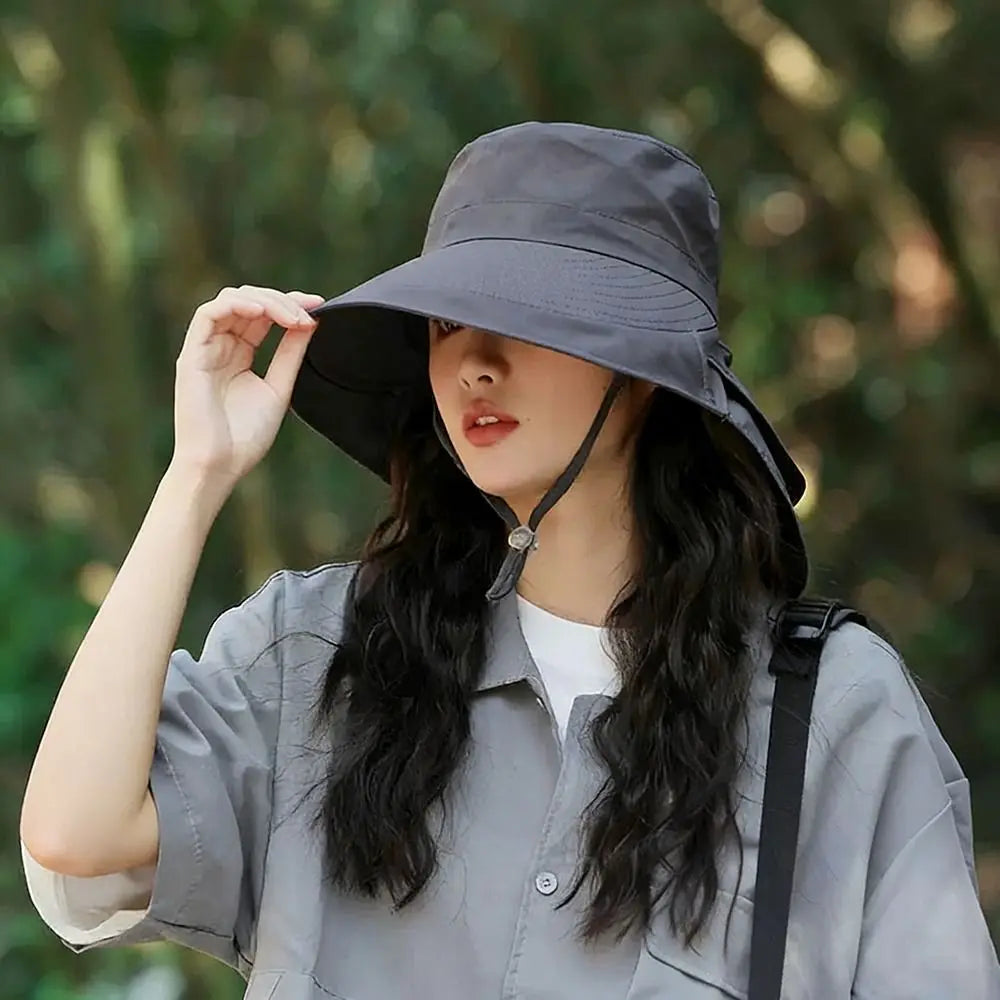 Gifts Adjustable Women's Sun Hat Neck Protection