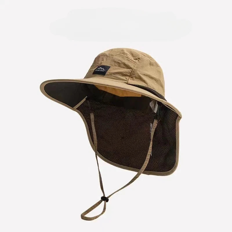 Unisex Summer Wide Brim Waterproof Quick-Drying Panama Caps