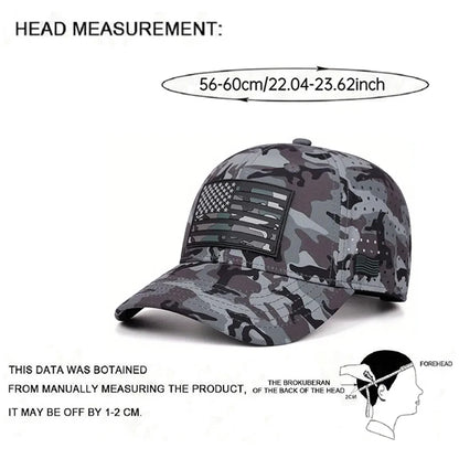Fashion Hip Hop Hat Offset Printing American Flag Baseball Hat