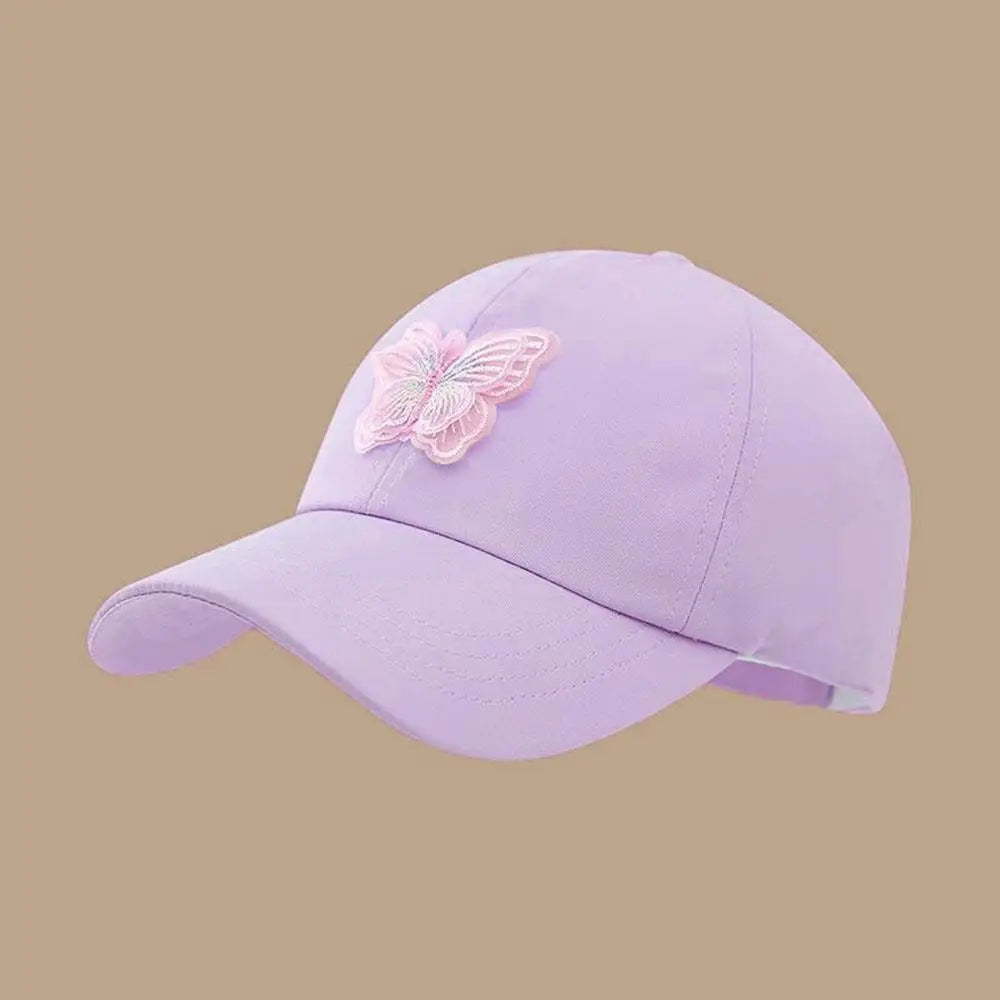 Summer Kids Baseball Caps Sun Protection Hollow High Ponytail Caps