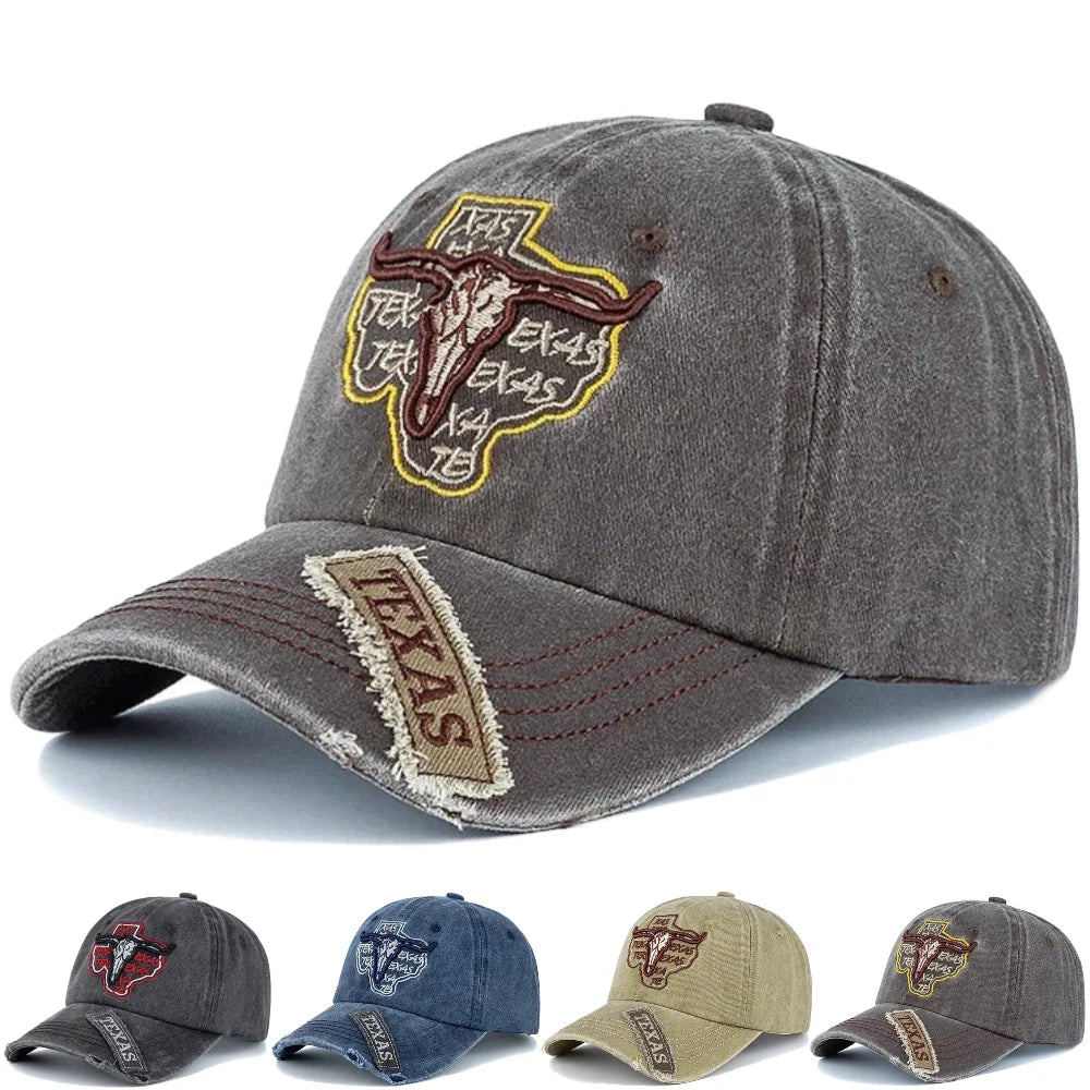 Unisex Washed Cotton Cap Vintage Baseball Cap