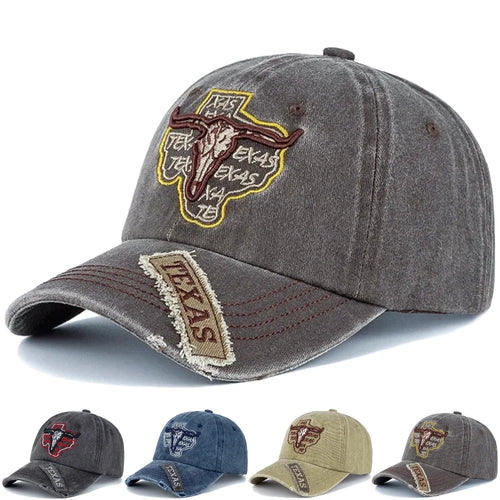 Unisex Washed Cotton Cap Vintage Baseball Cap