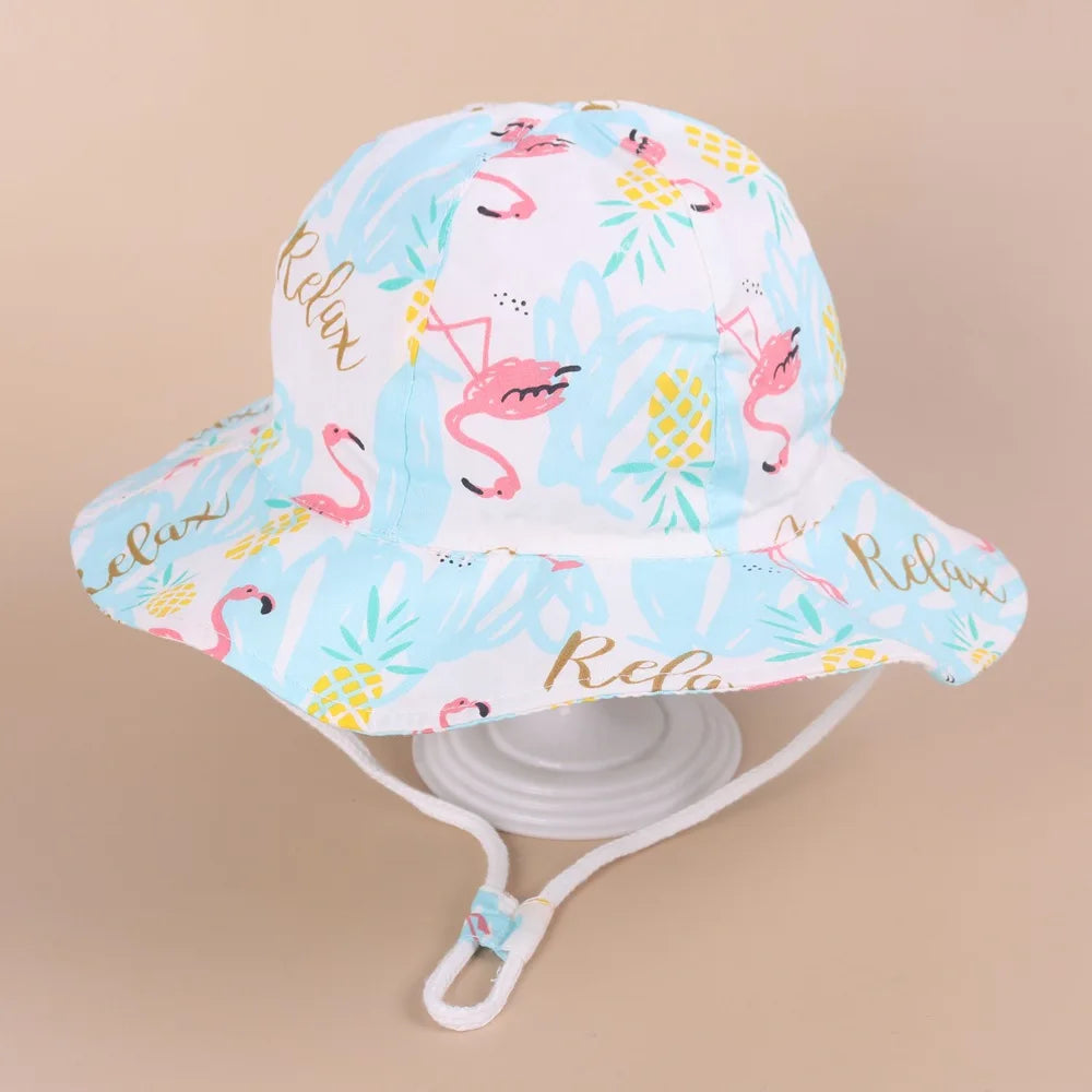 Children Panama Hat Spring Summer Baby Fisherman Hat For Boys Girls Bucket Hats