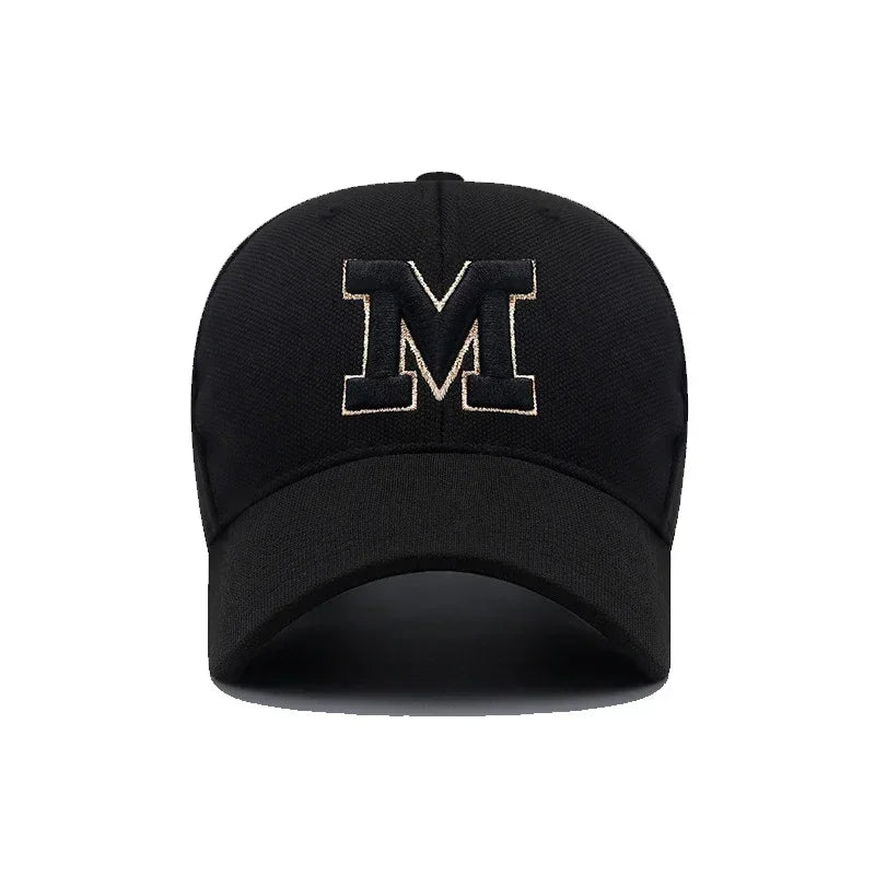 Fashion Men Women M Letter Three-Dimensional Embroidery Baseball Cap