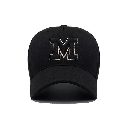 Fashion Men Women M Letter Three-Dimensional Embroidery Baseball Cap