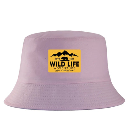Wild Life Printed Reversible Bucket Hat Woman Man