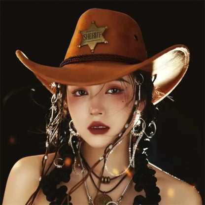 Retro Artificial Suede Beach Cowboy Hat