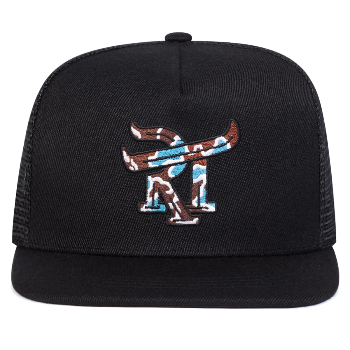 Unisex RT Letter Embroidery Hip-hop Net Hats Spring Summer