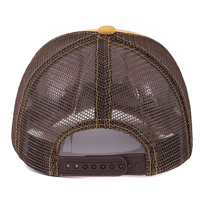 Unisex Lion Pattern Patch Suede Hat Spring Summer Baseball Cap For Men Women ﻿