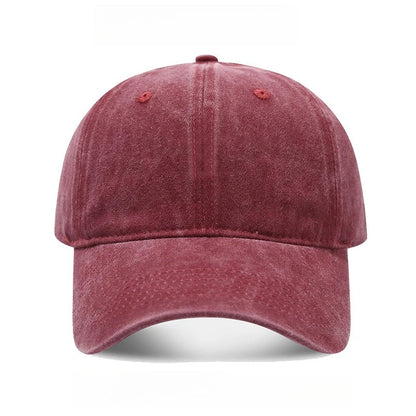 Washed Cotton Solid Dad Hat Unisex Baseball Cap
