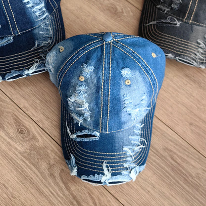 Classic Retro Denim Baseball Cap Unisex NYC
