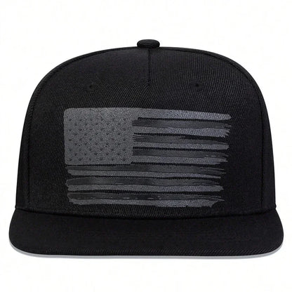 Unisex US Flag Two Tone Printed Hip-hop Hats Spring Autumn
