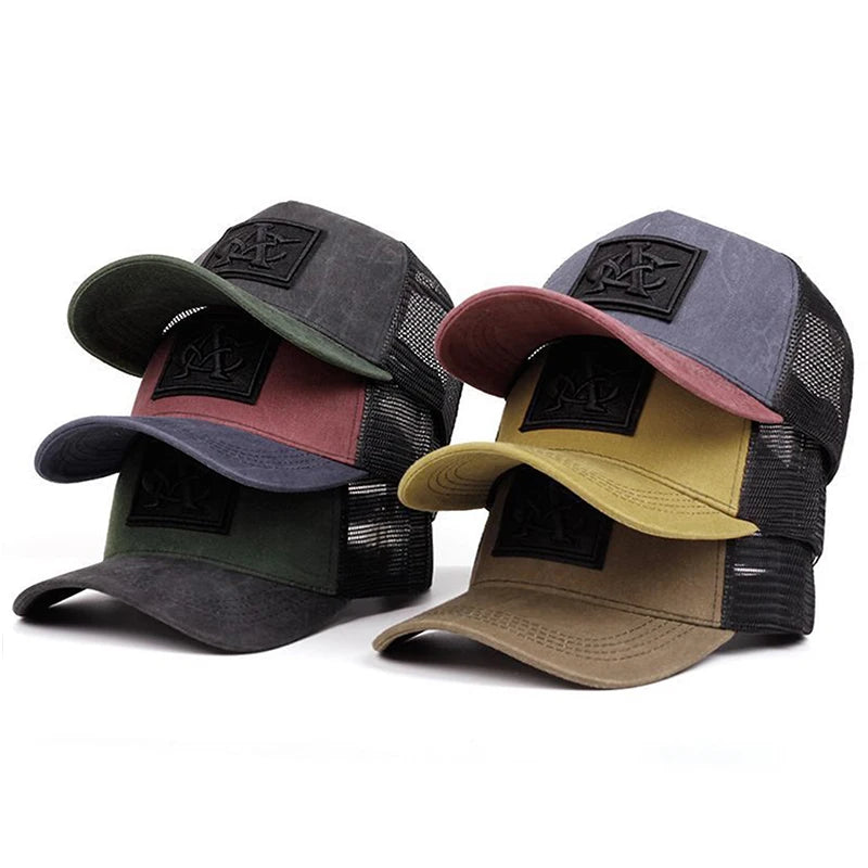 Personalized Mesh Hat CA Embroidery Outdoor Leisure Daily Sunshade Hat Street HipHop