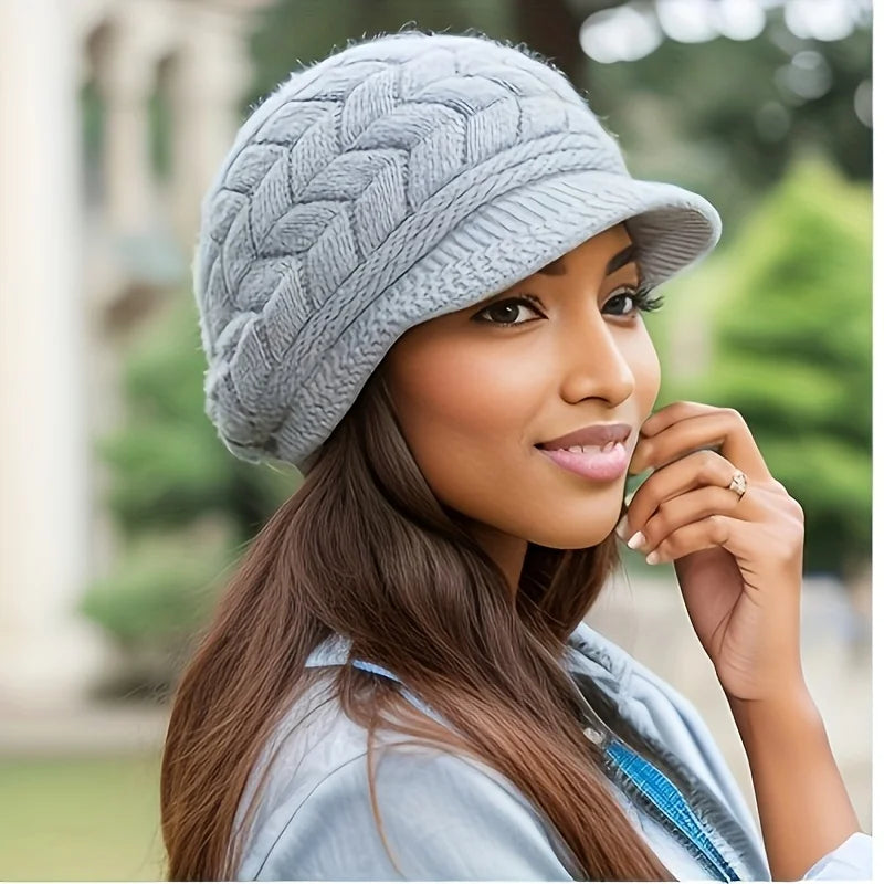 Retro Women's Winter Warm Knitted Cap