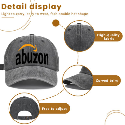 Vintage Washed Baseball Cap Unisex Distressed Snapback Hat Parody Graphic Embroidered Adjustable Dad Hat