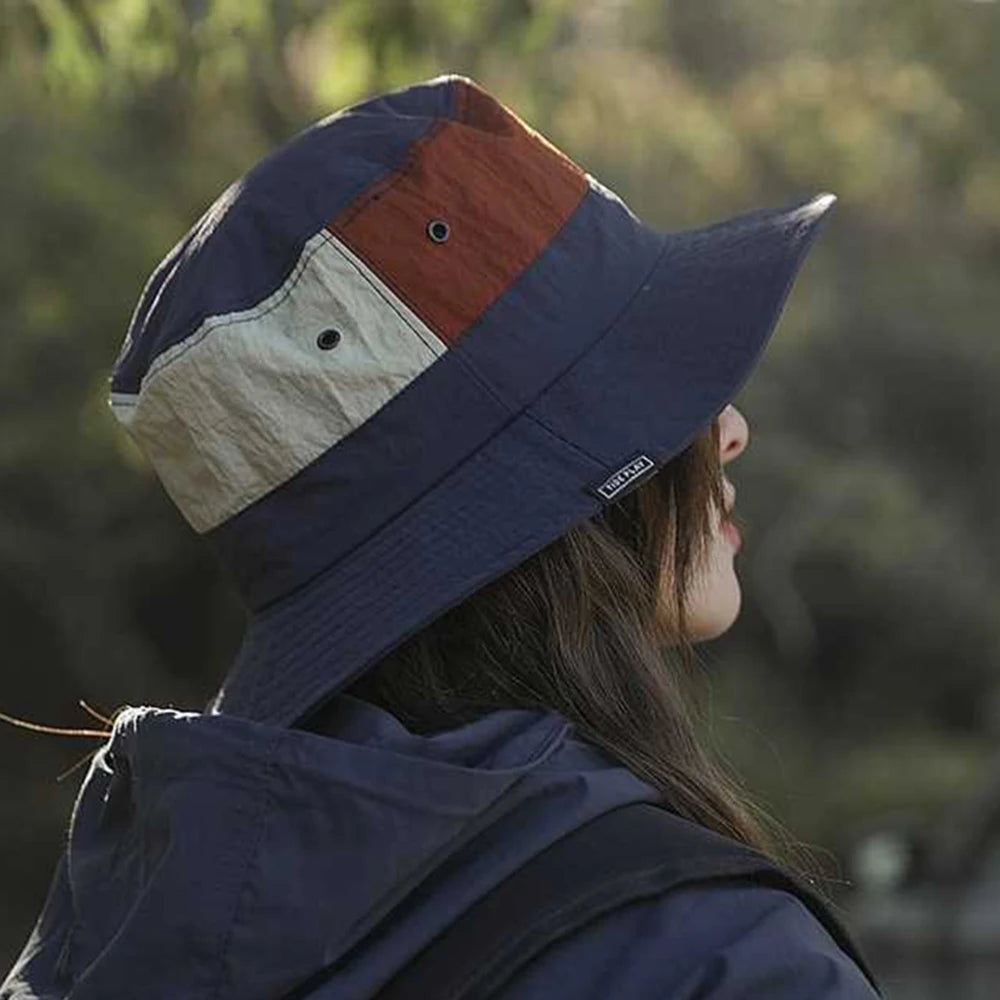 Sun Protection Wide Brim Bucket Hat Breathable Fisherman Hat Camping