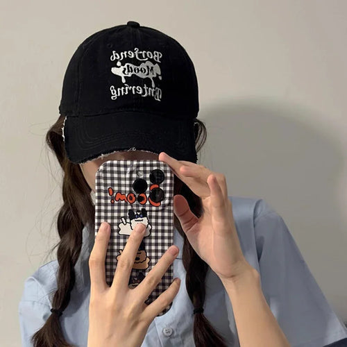 Embroidery Letter Baseball Caps for Women