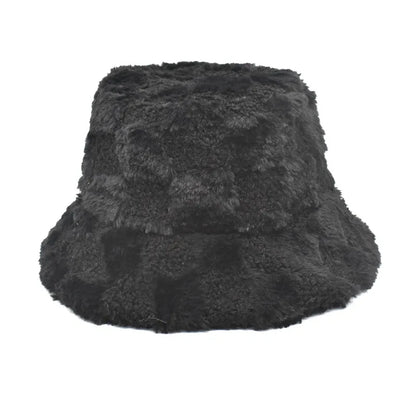 Chessboard Bucket Hat Autumn And Winter