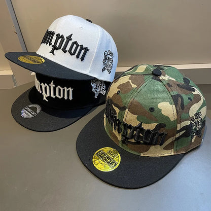 Wide Brim American Camouflage Hip Hop Hat Street Dance Board Hat Big Head Circumference Flat Edge Baseball Hat Women
