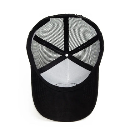 Spring Summer Suede 5 Panel Mesh Baseball Cap