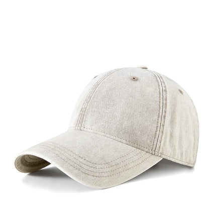 Blank Black Cotton Washed Vintage Baseball Hats