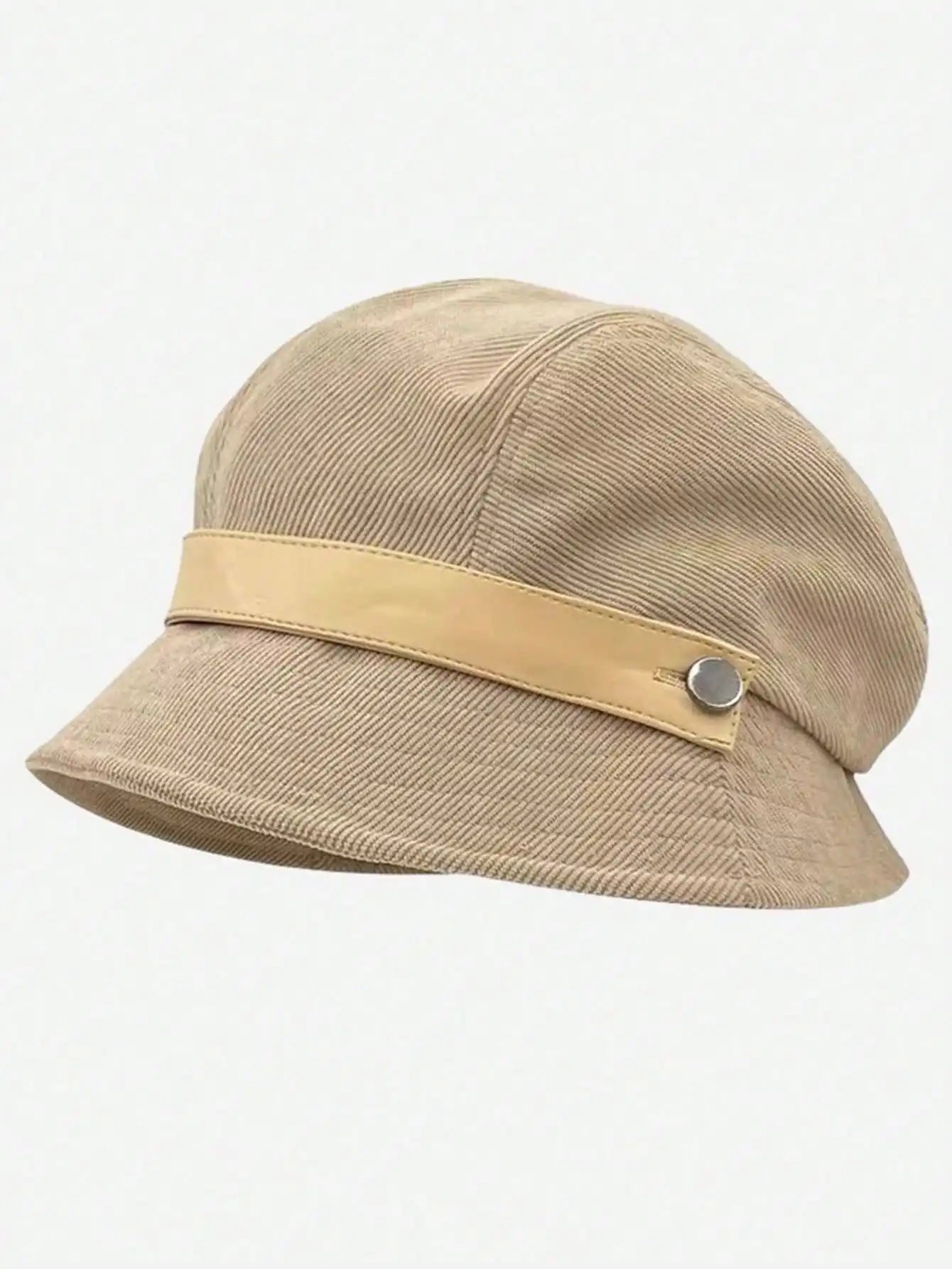 Women's Corduroy Bucket Hat, Korean Style Versatile Cap
