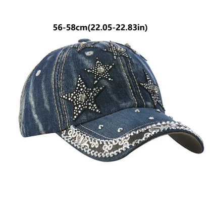 Fashion Adjustable Denim Baseball Cap