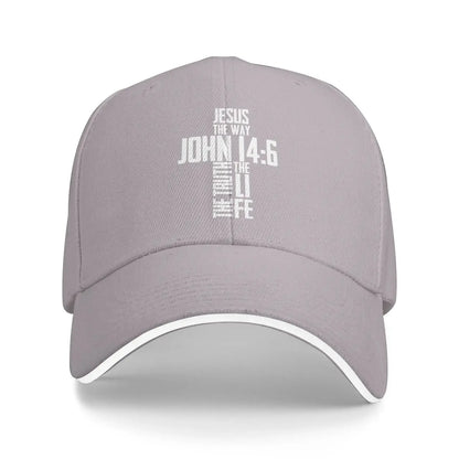 Mandev Original Classic Casquette Hat Men Women Christian Bible Verse Jesus The Way John 14:6 Baseball Cap