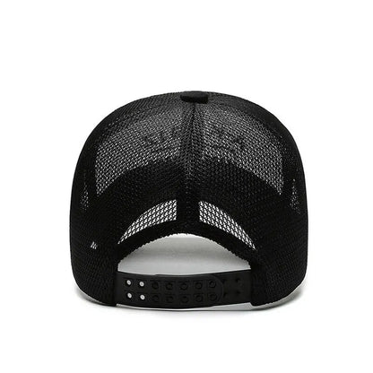 Summer Hats For Men And Women Mesh Baseball Caps Fashion Embroidered Visor Hat