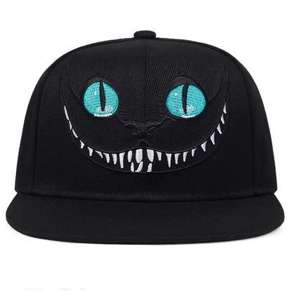 2024 New Unisex Cartoon Cat Embroidery Hip Hop Hats