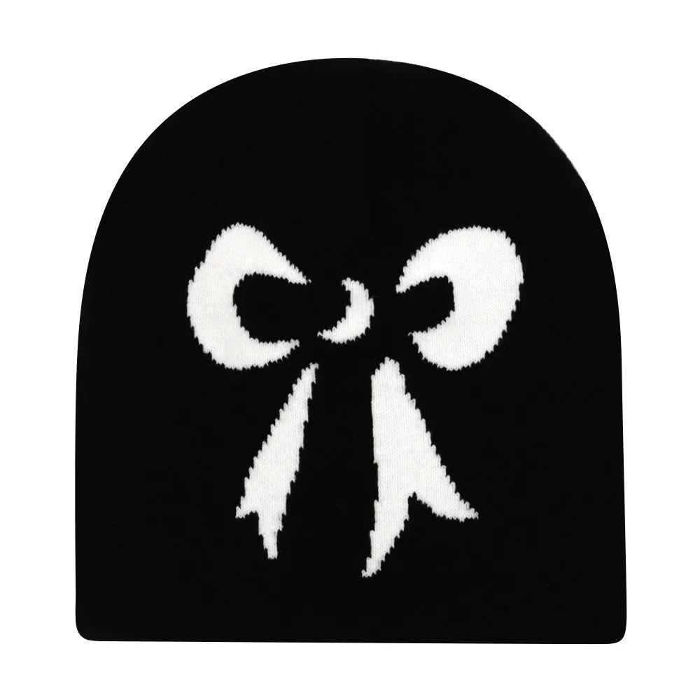 Y2K Letter Knitted Winter Autumn Beanie Cap Men Women