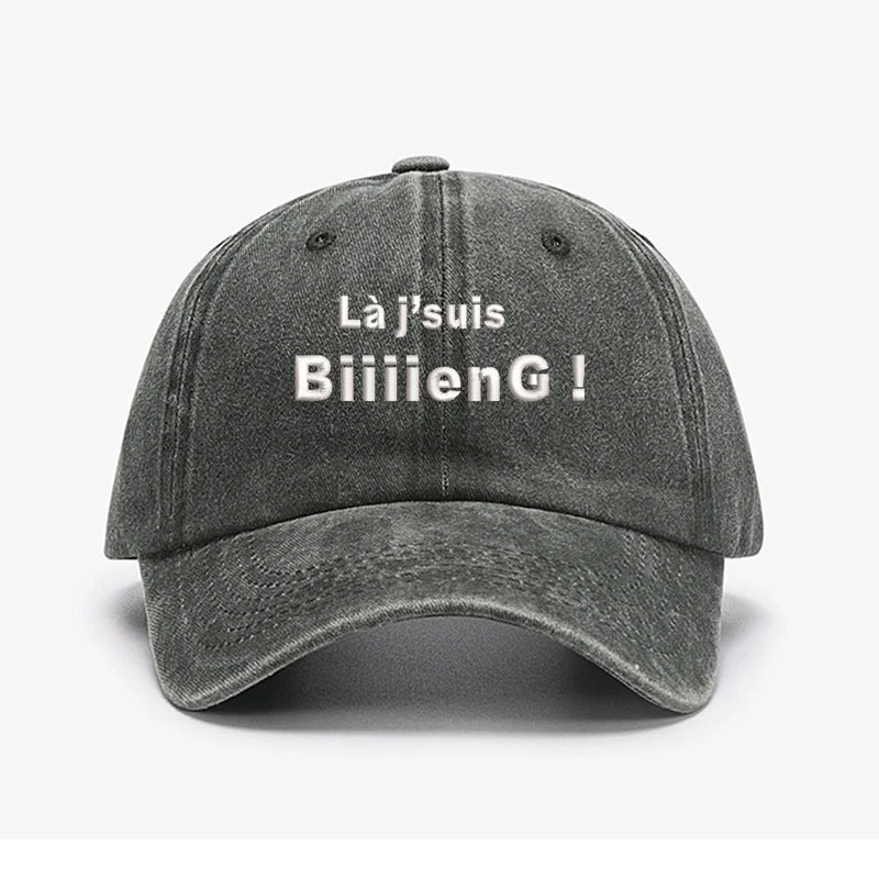 Fashion Brand Embroidery France Biiiieng Soft Men Baseball Caps