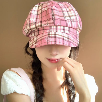 Women Autumn Spring British Octagonal Newsboy Hats