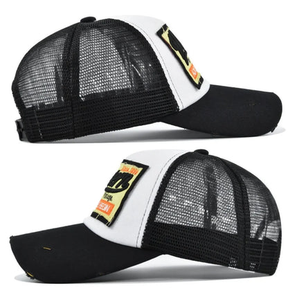 Baseball Men Trendy Black Retro brooklyn Letter Embroidery Baseball Hats