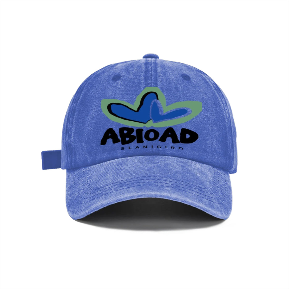 Vintage Washed Baseball Cap Unisex Distressed Abstract Graphic Embroidered Adjustable Hat