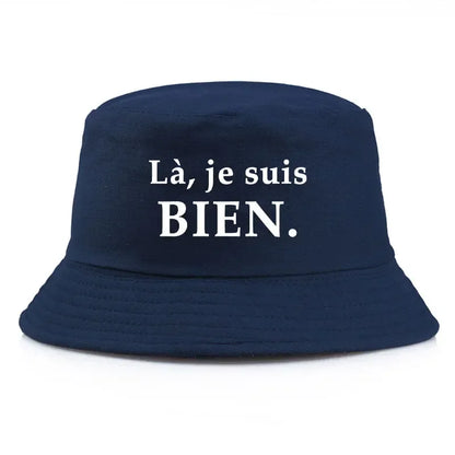 France Print Bob Reversible Bucket Hats Men Women